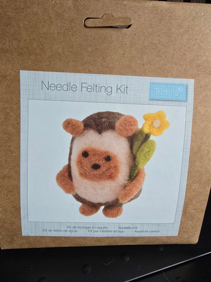 New! Trimits Hedgehog Felting Kit
