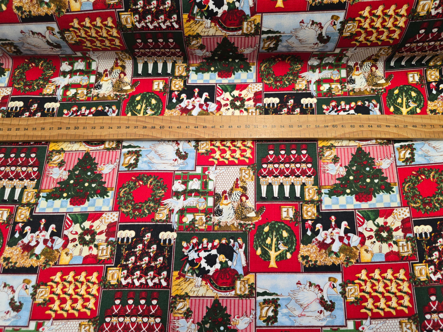 Christmas Cotton 135cm 12 Days of Christmas