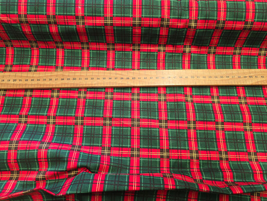 Christmas Cotton 135cm Tartan