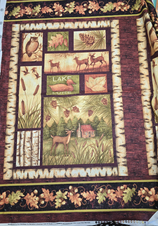 Benartex 100% Cotton Autumn Panel