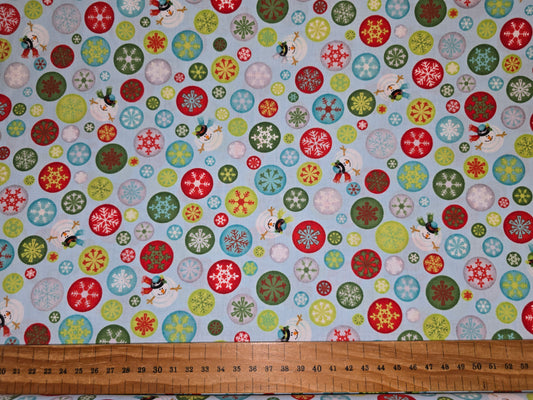 Benartex Ho Ho Ho Let It Snow by Nancy Halvorsen Christmas Cotton