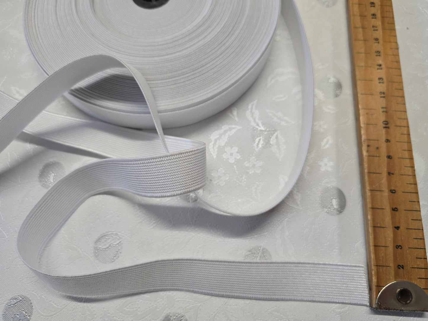 Elastic 19mm White or Black